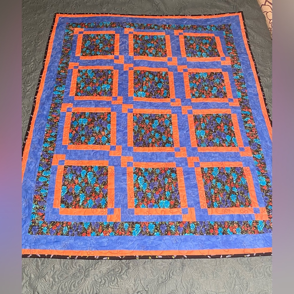 Colorful Patchwork Baby Quilt